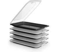 CHECARZHN--NO1-1180001 - Charcuterie Conteneur Fresh Système, Mesures 17 X 3.2 X 25.2 Cm (5X Noir)