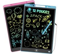 CHECARZHN--NO1-12 Pouces Tablette Dessin Enfant, Tablette D'Écriture Lcd Colorée, Ardo Magique, Tablettes Graphiques Avec Fonction De Verrouillage & D'Effacement, Jouet Educatif De Filles Et Garçons,