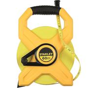 CHECARZHN--NO1-2-34-795 Mesure 60 M X 12,7 Mm Ruban En Fibre De Verre - Jaune Fluo - Revêtement Pvc - Précision Classe Iii - Poignée Soft Grip - Boitier Abs