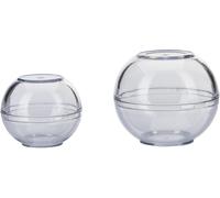 Checarzhn--No1-2 Boules De Conservation/ 2 Boules Fraîcheur, Empilables, Dimensions Ø 7cm + Ø 9cm, Lot De 2, Plastique, Sans Bpa, Transparent, 25722260