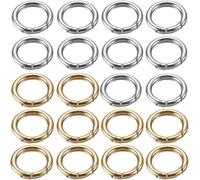 Checarzhn--No1-20pcs 26mm Rond Mousqueton, Snap Ressort Anneau Boucle Alliage De Zinc Trousseau Crochet Clips Pour Sacs, Sacs À Main, Porte-Clés, Travaux Manuels
