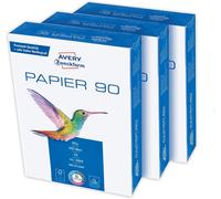 CHECARZHN--NO1-2563 Lot De 3 Paquets De Papier Pour Imprimante/Photocopieuse (1500 Feuilles, 90 G/M², Papier A4, Blanc Brillant, Pour Toutes Les Imprimantes)