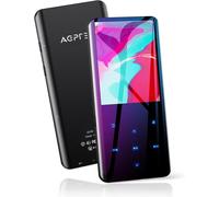 CHECARZHN--NO1-32Go Haut-Parleur Mp3 Bluetooth 5.3, 2.4 Pouces Grand Écran Lecteur Musical Sport Hifi Audio En Métal Avec Bouton Tactiles De Volume/Podomètre/Radio Fm, Carte Tf JusquÀ 128G-Noir