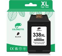 CHECARZHN--NO1-338 Xl 343 Xl Cartouches D'Encre Remanufacturées Pour 338Xl 343Xl Photosmart B8330 B8350 2605 2610 2710 Deskjet 460 5740 6540 Officejet H470 100 150 6210 6213 7210 Psc 1600 1610 2350 Ni