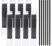 Checarzhn--No1-48pcs Mine Crayon Chantier, Crayon Chantier Menuisier 2,8 Mm, Recharges Pour Crayons De Charpentier Solides Remplacement, Hb Recharges De Graphite Crayons De Charpentier
