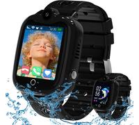 Checarzhn--No1-4g Montre Connectée Enfant Gps, Montre Gps Enfant Téléphone Avec Appel Sos Vidéo Ip68 Etanche Jeux, Réveil Mode Classe, Montre Intelligente Enfants Cadeau Pour Fille Garçon De 4-12 Ans