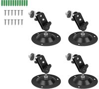 CHECARZHN--NO1-4Pièces Bnoir De Caméra Réglable À 360 Degrés,Supports Muraux Pour Caméra, For Ip Camera Camera Mount Outdoor Mount Adjustable Wall Mount,Used To Monitor Installation With Screws