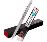 Checarzhn--No1-600 Porte-Mines 0,7 Argent Avec Recharge Hb 0,7 Et Gomme Tikky 30