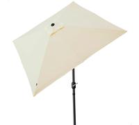 CHECARZHN--NO1-61118 - Parasol Carré Coupe-Vent Pour Jardin Et Terrasse 2,7 X 2,7 M, Hauteur 2,6 M, Protection Uv50, Fabriqué En Aluminium, Facile À Plier Et À Installer, Parasols De Terrasse