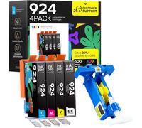 CHECARZHN--NO1-924 Cartouches D'Impression Compatible Avec 924 Cartouches Pour Officejet Pro 8120E 8122E 8124E 8125E 8132E 8134E 8135E 8138E 8139E Officejet Pro 8120 8123 8133 8130 (Pas Avec Puce)