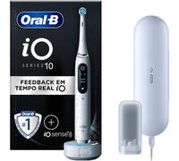Checarzhn--No1-À Dents Électrique Rechargeable Io 10, Capteur De Pression, Affichage Interactif, Intelligence Artificielle Avec Coaching En Direct, 1 Tête, 1 , Étui De Voyage, Blanc, Idée Cadeau