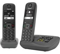CHECARZHN--NO1-A695A Duo - 2 Téléphones Dect Sans Fil Avec Répondeur - Écran À Haut Contraste - Excellente Qualité Audio - Profils Sonores Réglables - Fonction Mains Libres, Protection Des Appels, Gr