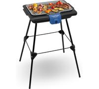 CHECARZHN--NO1-Accessimo Barbecue Électrique De Table Avec Pieds, Barbecue DExtérieur, Nettoyage Facile, Bac À Eau, Réduction De La Fumée Et Des Odeurs, Fabriqué En France Bg135812