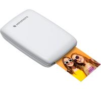 CHECARZHN--NO1-Agfa Photo Mini P.2 - Imprimante Portable Zink Pour Photos Instantanées, Format 5X7,6 Cm, Connexion Bluetooth, Compatible Ios/Android, 10 Feuilles Zink Incluses - Blanc
