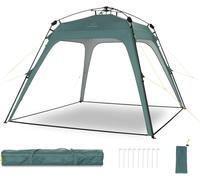 Checarzhn--No1-Alabama Tente Abri Tonnelle De Camping 250 × 250 Cm ¿ Protection Uv 50+, Colonne D'eau 3000 Mm, Montage Rapide, Stable, Idéal Pour Le Camping, Pavillon Le Jardin Et La Plage