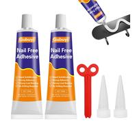 CHECARZHN--NO1-All-Purpose Glue, Colle Tout U Super Glue,Mastic Adhésif Sans Clous,Glue Extra Forte,Imperméable Et Sans Perçage,Convient Pour Résine,Céramique, Métal, Verre(50G * 2)