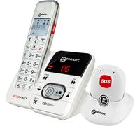 CHECARZHN--NO1-Amplidect 295 Sos Pro - Téléphone Amplifié Sans Fil Et Son Médaillon DAppel DUrgence Avec Répondeur Et Grosses Touches Pour Séniors - Perte Auditive Faible Ou Moyenne - Version Fr