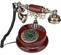 CHECARZHN--NO1-Antique Landline Telephone, Téléphone Vintage, Téléphones Filaire De Bouton Poussoir De Style Rétro Européen Téléphone Table Décor À La Maison Classique.