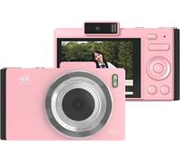 CHECARZHN--NO1-Appareil Photo Numérique Portable 4K Ccd 48 Mp Écran Ips Anti-Tremblement, Zoom 16X, M Au Point Automatique Avec Batterie Flash, Anniversaire Pour Adolescents, Étudiants, Amis