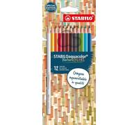 Checarzhn--No1-Aquacolor - Crayon De Couleur - Etui Carton X 12 Crayons Aquarelle - Edition Nature