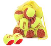 Checarzhn--No1-Balles De Tennis, 12 Pièces Stage 3 Balles De Tennis Avec Sac De Transport Pour Débutants Rouge Décompression 75% Mini Ballons De Tennis Pour Court De Tennis Enfants Et Chiens