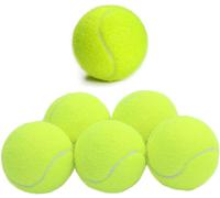 Checarzhn--No1-Balles De Tennis 6 Pièces Balles Tennis Balle Rebondissante Entraînement De Tennis Vert Pour L'entraînement Et Chiens