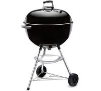 CHECARZHN--NO1-Bar-B-Kettle Barbecue Au Charbon De Bois, Surface De Cuisson Ø 57Cm, Barbecue Avec Couvercle Et Cuve En Acier Emaillé, Trépied Et Roues, Grille Chromée - Noir (1331004)