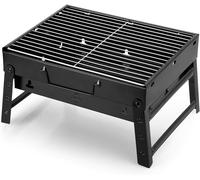 CHECARZHN--NO1-Barbecue À Charbon Portable, Pliable, Fumoir Léger, Barbecue D'Extérieur Pour Camping, Pique-Nique, Jardin, Fête Sur La Plage, 35 X 24 X 5,8 Cm