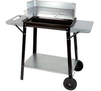 CHECARZHN--NO1-Barbecue Portable Au Charbon De Bois, Métal, 90X32X85 Cm, Avec Contrôle De Température Et 2 Poignées Amovibles, 4 Hauteurs Réglables, 2 Roues Et Poignée De Transport