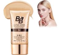 Checarzhn--No1-Bb Crème Solaire Hydratante Teintée Spf 50+ ¿ Correctrice Pour Vi Légère Et Fondante, Créez Un Beau Maquillage Sans Effort Grâce À Sa Texture Fondante 40g (Couleur Blanc Ivoire)