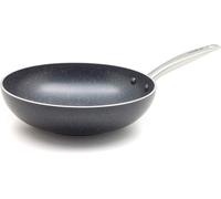 Checarzhn--No1-Berlin Rocks Poêle Wok Antiadhésive En Céramique Saine De 28 Cm/3,7 L,Sans Pfas,Poignée En Acier Inoxydable,Convient À Tous Les Feux Y Induction,Va Au Four Jusqu'à 200°C,Lave-Vaisselle