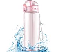 Checarzhn--No1-Bouteille D'eau, 780ml Gourde Sport, Bouteille D'eau Sans Bpa, Anti-Fuite Bouteille Une Seule Pression Pour Ouvrir, Pour Sports, Salle De Sport, Cyclisme, L'école, Bureau, Camping(Rose
