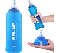 Checarzhn--No1-Bouteille D'eau Pliable En Tpu,Soft Flask 500 Ml Bleu,Bouteille D'eau Pliable,Bouteille D'eau En Tpu Souple - Bouteille De Sport Souple Pour Sac À Dos D'hydratation, Vélo, Randonnée, J