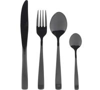 Checarzhn--No1-Bw05463 Regal Set De Couverts De Table En Acier Inoxydable, Ménagère 16 Pièces, Design Moderne, Pour 4 Personnes, Comprend Des Couteaux Fourchettes Et Cuillères, Finition Noir