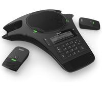 CHECARZHN--NO1-C520 Conférence Téléphonique (Dect, Bluetooth, Microphone Sans Fil, Extensible, Pour Les Grandes Conférences Avec Jusqu'À 4 Chambres Séparées), Noir, 00004356