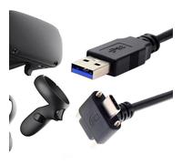 CHECARZHN--NO1-Câble De Données Usb 3.1 Type-C Coudé Vers Le Bas Et Vers Le Haut, Double Verrouillage À Vis Vers Usb 3.0 Standard, 90 Degrés, Pour Appareil Photo (2,0 M)