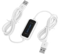 CHECARZHN--NO1-Câble De Transfert De Données, Pont De Câble De Transfert De Fichiers De Liaison De Données En Ligne Avec Indicateur Led, Câble De Transfert Usb 2.0 Enfichable Sans Installation, Cordon