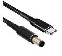 CHECARZHN--NO1-Câble D'Extension De Charge Câble 100 W Type C Usb-C Entrée Vers 20 V Dc 7,4 X 5,0 Mm Puissance De Sortie 20 V 5 A 65 W Câble De Charge Pd Compatible Avec Ordinateur Portable