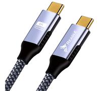 CHECARZHN--NO1-Câble Thunderbolt 3 Usb-C Superspeed 3.2 Gen 2 Power Delivery 100 W 20 Go 4 K 60 Hz Tressé En Nylon Et Pointes En Aluminium (3 M)