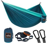 Checarzhn--No1-Camping Hammock, Hamac De Voyage En Nylon Super Léger Et Portable Avec Deux Sangles D'arbre, Pour Le Camping, La Randonnée Et Le Sac À Dos