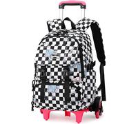 Checarzhn--No1-Cartable À Roulettes Pour Fille/Garçon Avec 6 Roues, Sac À Dos D'écolier Avec Roulettes, Amovible, Pour Enfants De 1 À 5 Classes, Bagage À Main, Étanche, Pour L'école Et Les Voyages, 3