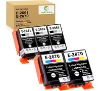 CHECARZHN--NO1-Cartouches D'Encre T2661 T2670 Compatibles Avec Workforce Wf-100W Wf¿110W / Wf 100 110W (3 X Noir, 9 Ml, 2 X Couleurs, 11 Ml)