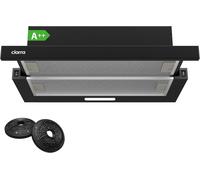 CHECARZHN--NO1-Cbcb6906D Hotte Tiroir 60Cm-Classe A++ - 370M³/H - Hotte Aspirante Integrée-2 Vitesses - Éclairage Led - Evacuation Ou Recyclage - Filtres Charbon Inclus - Noir