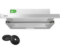CHECARZHN--NO1-Cbcs6906D Hotte Tiroir Téléscopique 60Cm - Classe A++ - 370M³/H - 2 Vitesses - Éclairage Led - Recyclage Ou Evacuation - Filtres Charbon Inclus - Argent