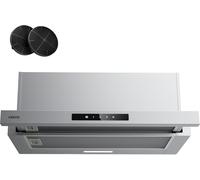 CHECARZHN--NO1-Cbcs6909A Hotte Encastrable 60Cm 600 M³/H A+ Hotte Plate Intégrée 3 Vitesses Avec Filtre À Charbon Cb 055, Commande Tactile, Inox
