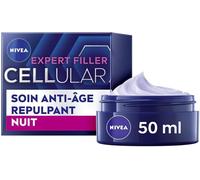 Checarzhn--No1-Cellular Expert Filler - Soin Vi Anti-Age Repulpant - Crème De Nuit - Hydrate, Raffermit, Redonne Volume & Réduit Rides - Acide Hyaluronique & Acide Folique Pur - Tous Types De Peaux -