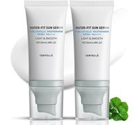 Checarzhn--No1-Centella Sunscreen Spf 50, Airy-Light Hyalu Cica Water-Fit Sun Lot De 2 Sérums Solaires Pour Le Vi , Protection Longue Durée, Crème Hydratante Centella Madagascar (50 Ml)