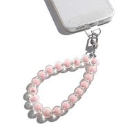 Checarzhn--No1-Chaîne De Téléphone Portable Universelle, Pendentif De Téléphone Portable, Cordon De Clés, Bracelet De Téléphone Portable, Compatible Avec N'importe Quel Téléphone Portable (Perles Ros