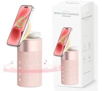 Checarzhn--No1-Chargeur Sans Fil Avec Chargeur Mag-Safe, Haut-Parleur Bluetooth, Chargeur Magnétique Sans Fil 2 En 1 Avec Veilleuse Pour Iphone 16/15/14/13/12 Series, Airpods Pro/4/3/2