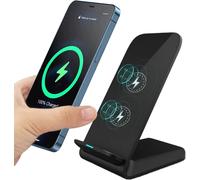 Checarzhn--No1-Chargeur Sans Fil, Rapide À Double Bobine,15w Certifié Qi,Chargeur Induction, Pour Iphone13/12/11 Pro/Xr/X/8, S22/S21/S20/S20+/S10/S9/S8/S7, S6/S7 (Pas